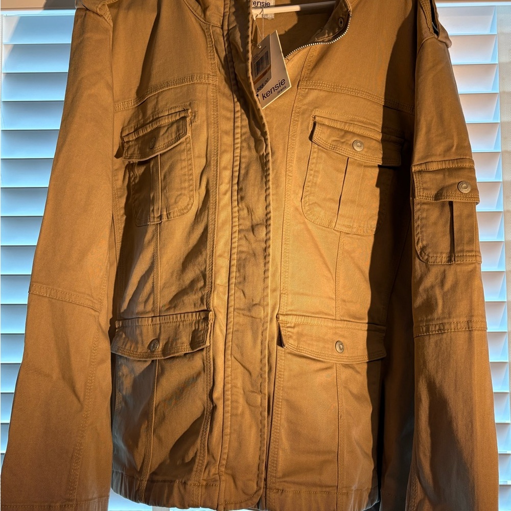 Kensie Tan Utility Jacket for Women